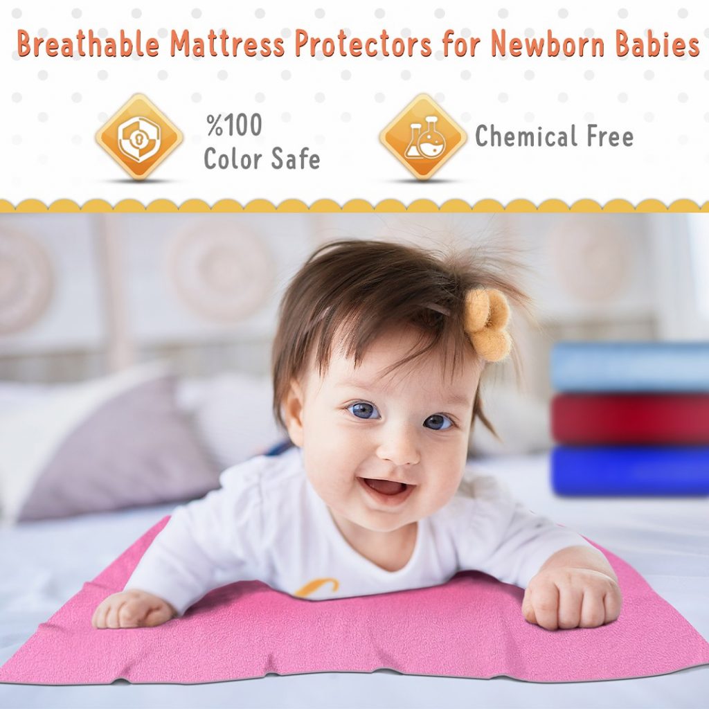 QUICK DRY Waterproof Baby Bed Protector Quickdry