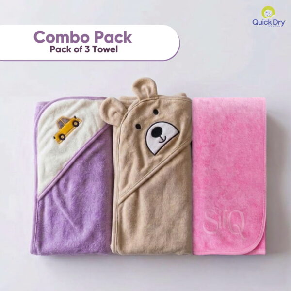 Complete Comfort Baby Hooded Towel Set