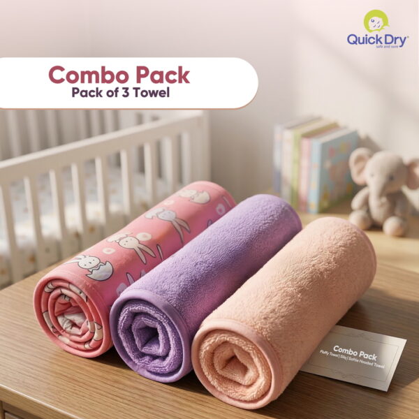 Snuggle & Dry Baby Towel Combo
