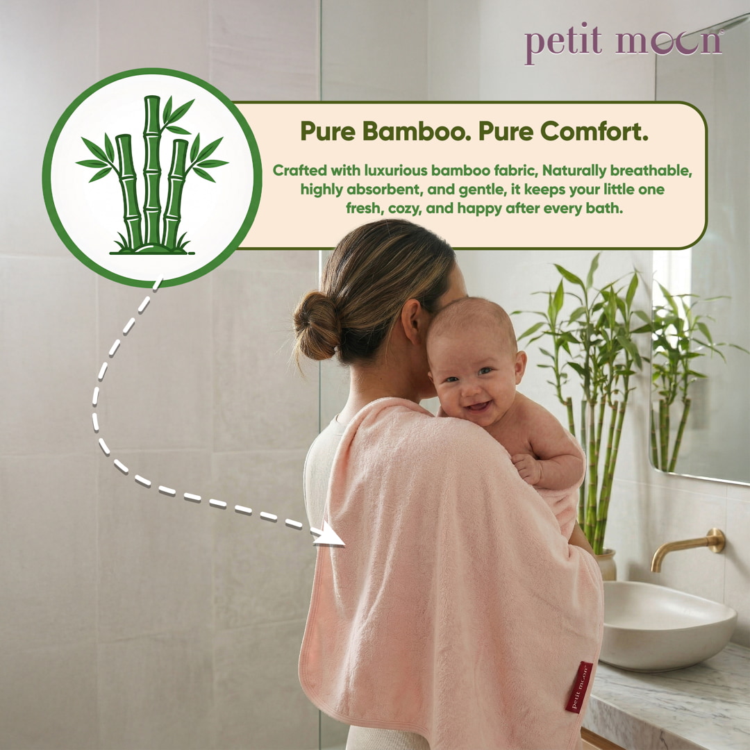 PM Bamboo bath towel pink